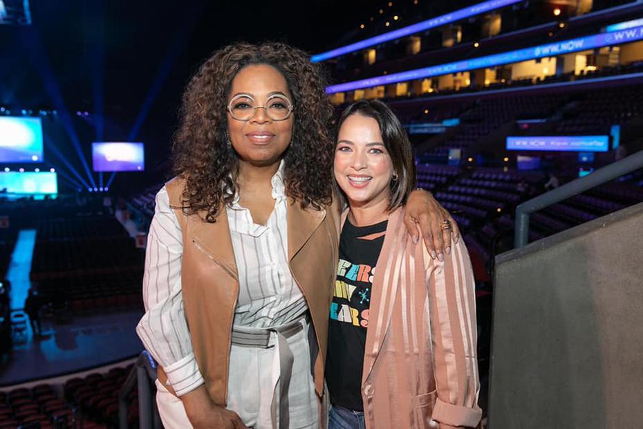 La artista tuvo un encuentro en enero de 2020 con la famosa Oprah Winfrey durante una iniciativa de Weight Watchers.