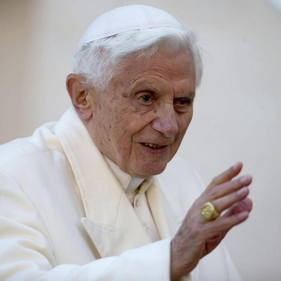 El papa emérito Benedicto XVI.