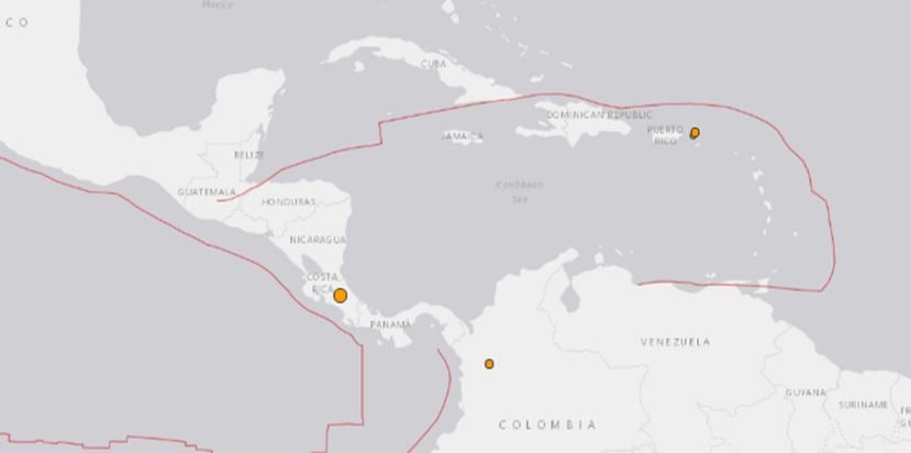 Costa Rica es un país de frecuente actividad sísmica y cada año sus habitantes perciben decenas de temblores. (USGS)