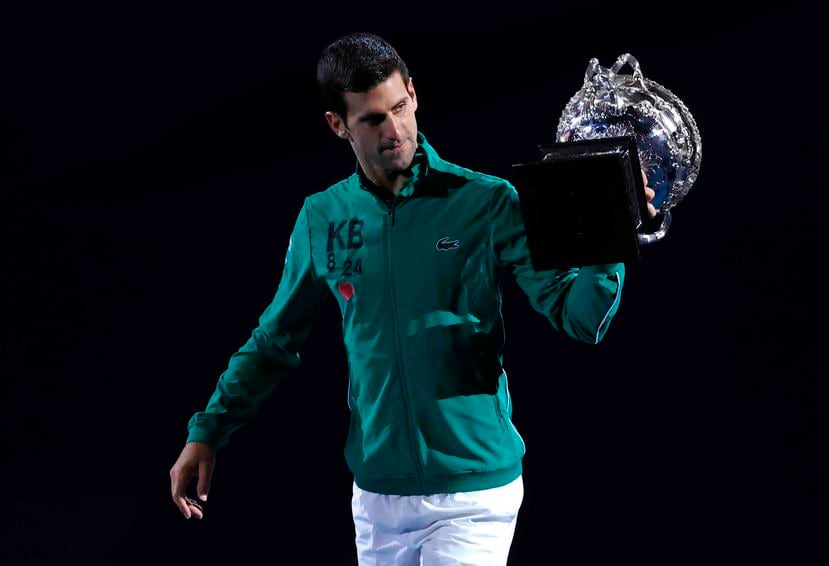 Djokovic ganó también en el 2008, 2011, 2012, 2013, 2015 y 2016. (AP)