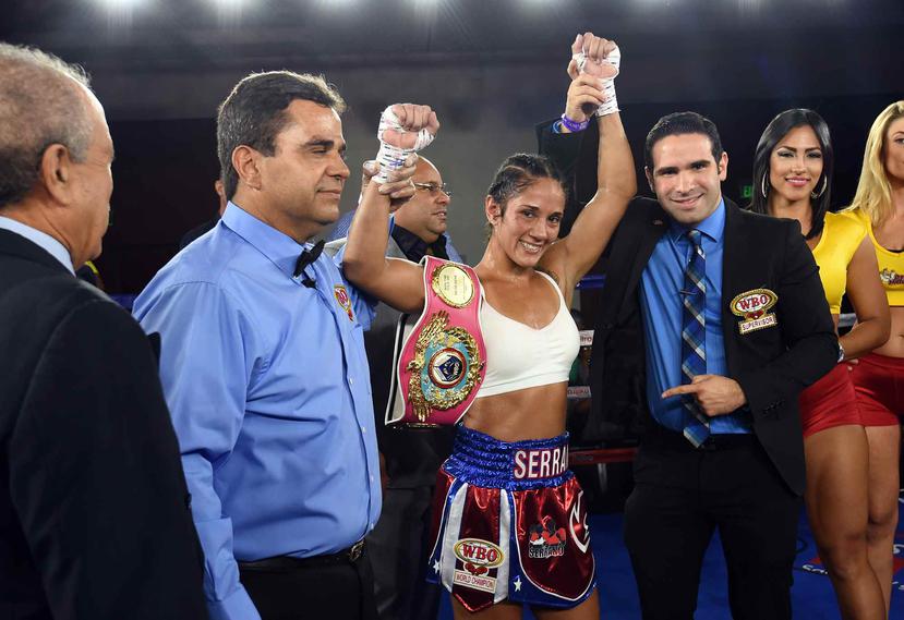 La meta principal Serrano es coronarse campeona mundial de las 140 libras, para superar su propio récord. (Archivo / AP)