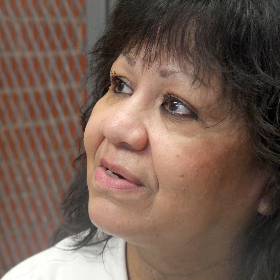 La estadounidense de origen mexicano sentenciada a muerte, Melissa Lucio, habla en entrevista con Efe, el 29 de marzo de 2022, en la cárcel de Mountain View, en Gatesville, Texas (EE.UU.). EFE/Jorge Fuentelsaz
