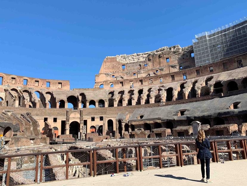 Vista del Coliseo de Roma, que reabre tras casi tres meses de cierre por el coronavirus. (EFE/Ãlvaro Caballero)