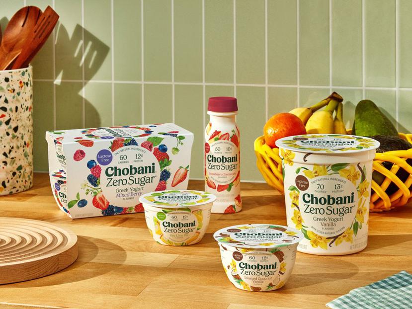 Chobani Zero apunta directamente a las necesidades del consumidor moderno: bajo en calorías y sin azúcares añadidos.