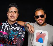 Galdy Santiago, a la derecha, junto al cantante Fabián Torres, ganador de Objetivo Fama, lanzaron una nueva canción titulada "La gente dice".
