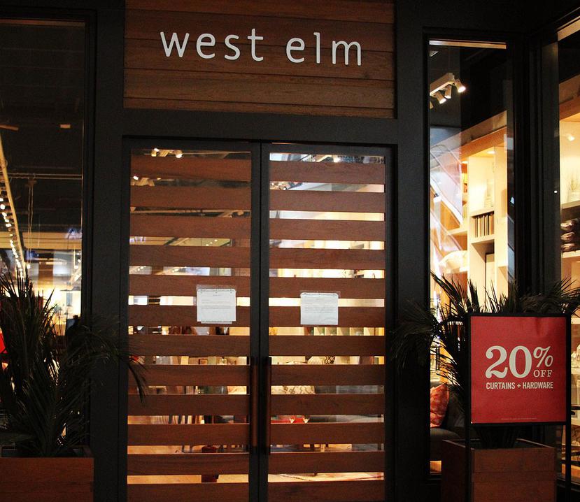 Es la primera vez que West Elm tiene que cerrar por unos días. (Adamaris Ortiz / Especial GFR Media)