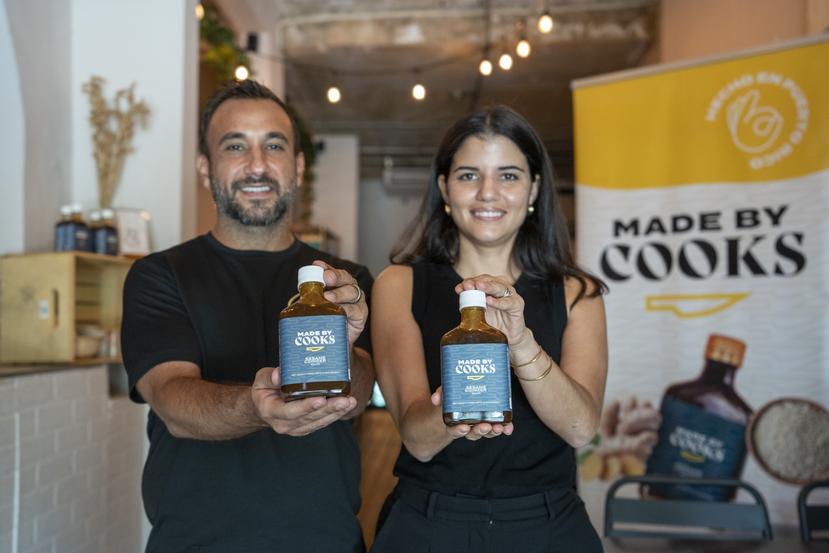 Rafael Ubior y Angélica Barrero, creadores de la línea de productos Made by Cooks.
