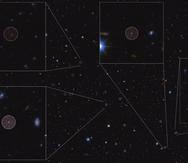 Imagen de las galaxias encontradas.