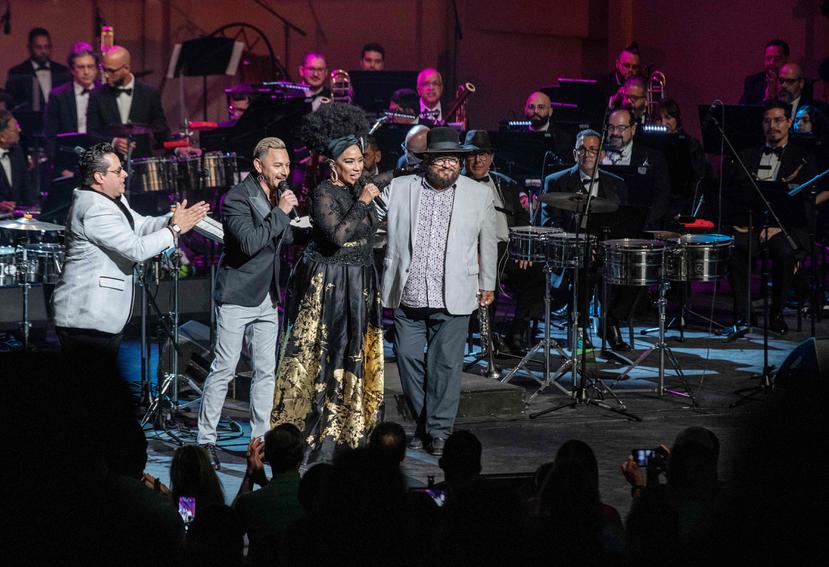 El exitoso trompetista internacional Charlie Sepúlveda, en el centro y a la derecha, quien fue parte del Golden Latin Jazz All Stars de Tito Puente, también dijo presente en la celebración.