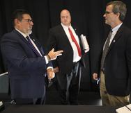 Desde la izquierda, Antonio Medina, John Nixon y David Skeel, miembros de la JSF.