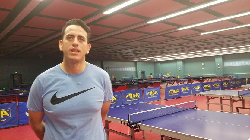 Denis Guillén es uno de siete tenismesistas extranjeros que actualmente entrena en este centro. (GFR Media)