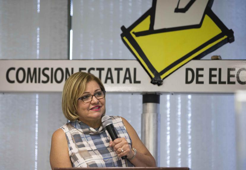 La comisionada electoral del PNP, Norma Burgos. (GFR Media)
