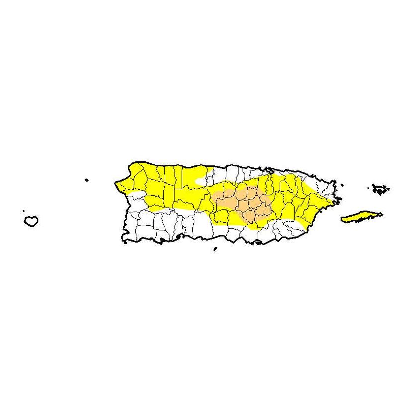 La sequía moderada en la isla se encuentra en un 342,613.