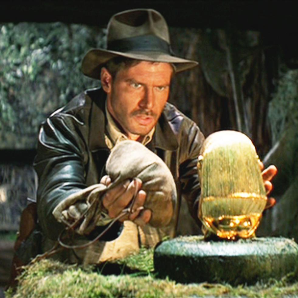 El actor Harrison Ford en su legendario personaje de Indiana Jones.