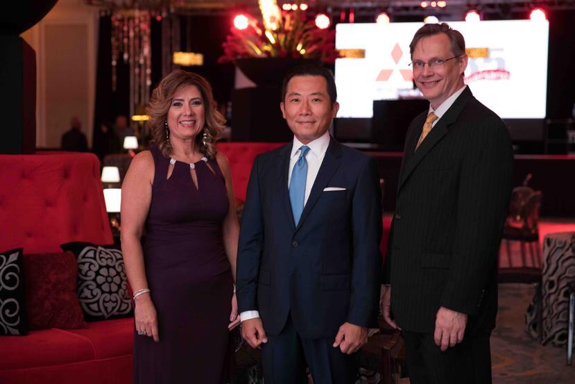 De izquierda a derecha: Madeline Nieves, vicepresodente Corporativa de MMSC; Shintaro Hirano, presidente y CEO de MMSC; y Johann Thorgeirsson, gerente general de MMSC.