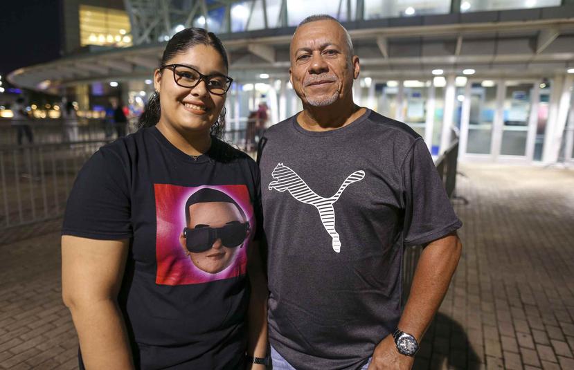 Efraín Ortiz asistió al concierto del Big Boss junto a su hija Yarianis Ortiz.