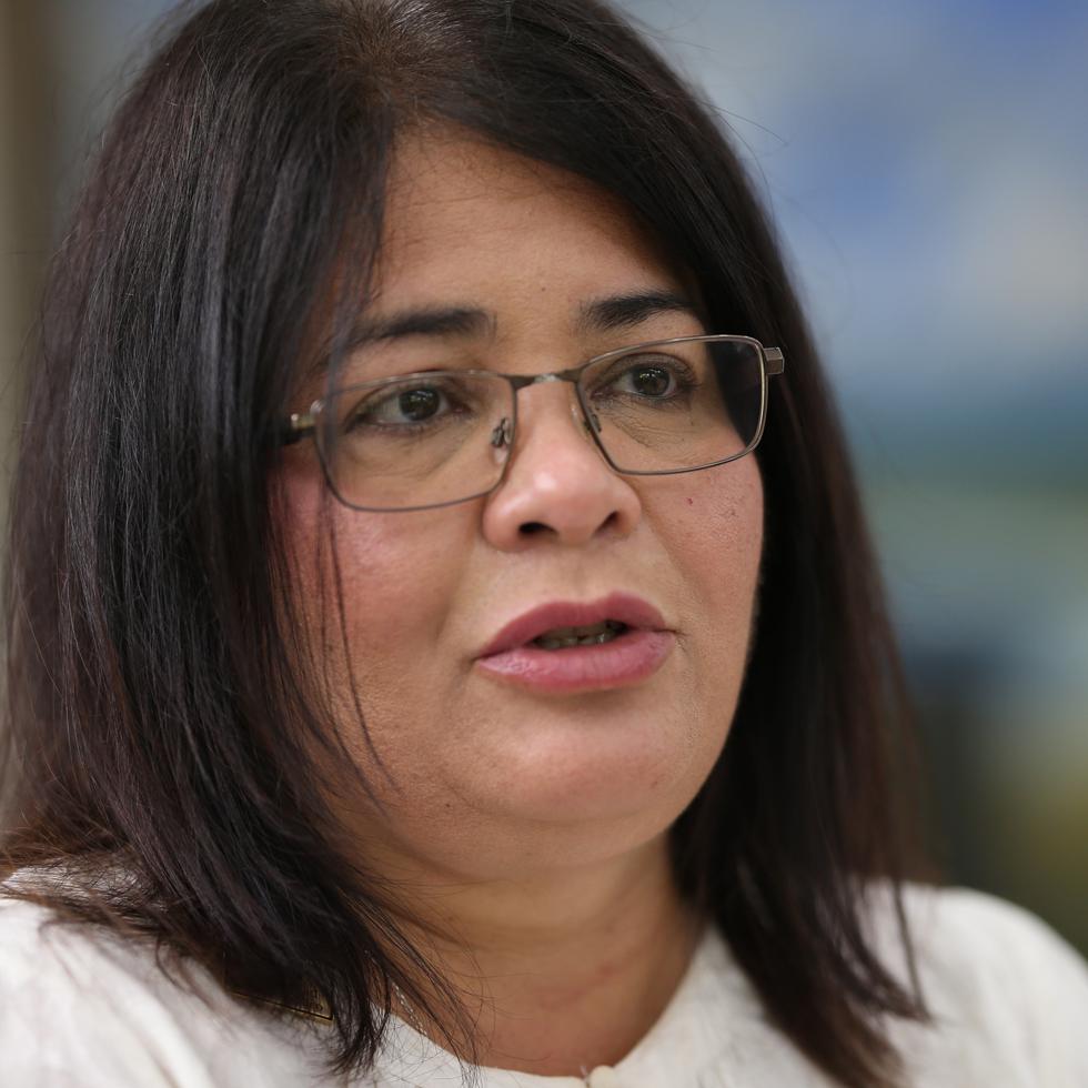 La presidenta interina de la UPR, Mayra Olavarría.