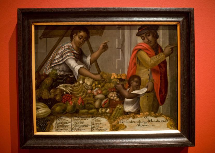 Círculo de Andrés de Islas, “De tente en el aire y mulata nace albarazado”, ca. 1775. Colección del Instituto de Cultura Puertorriqueña