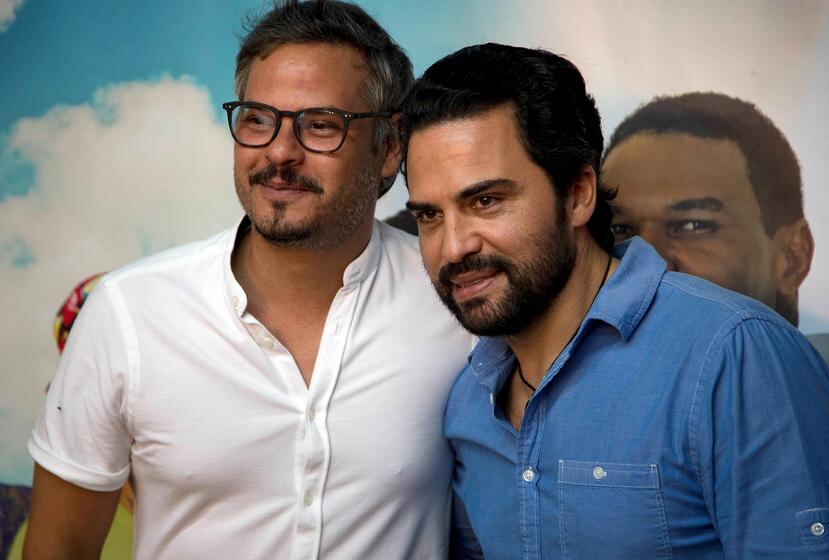 El director Frank Perozo junto a uno de los protagonistas, Manny Pérez.