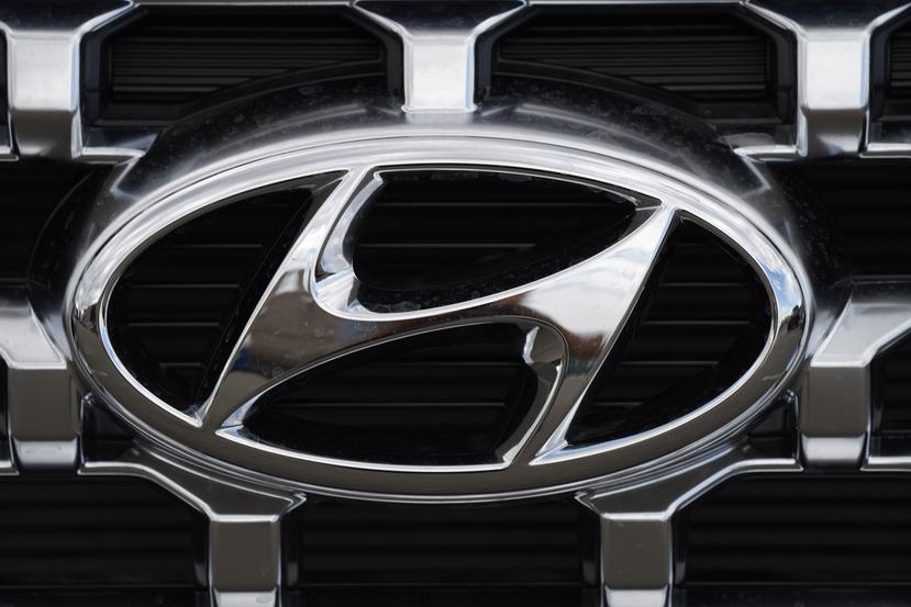 El logotipo de la compañía Hyundai.