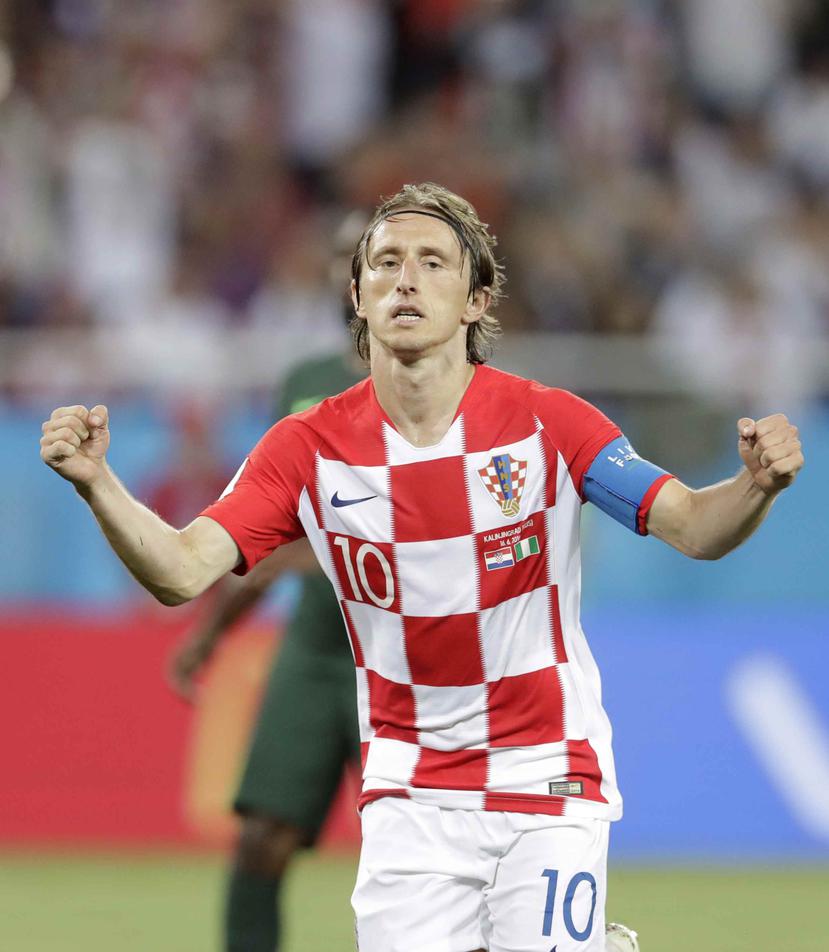 Luka Modric y Croacia vistieron los colores principales el pasado 16 de junio. (AP)