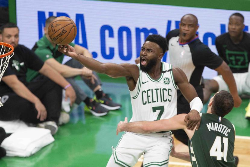 Jaylen Brown, integrante de los Celtics de Boston. (AP)