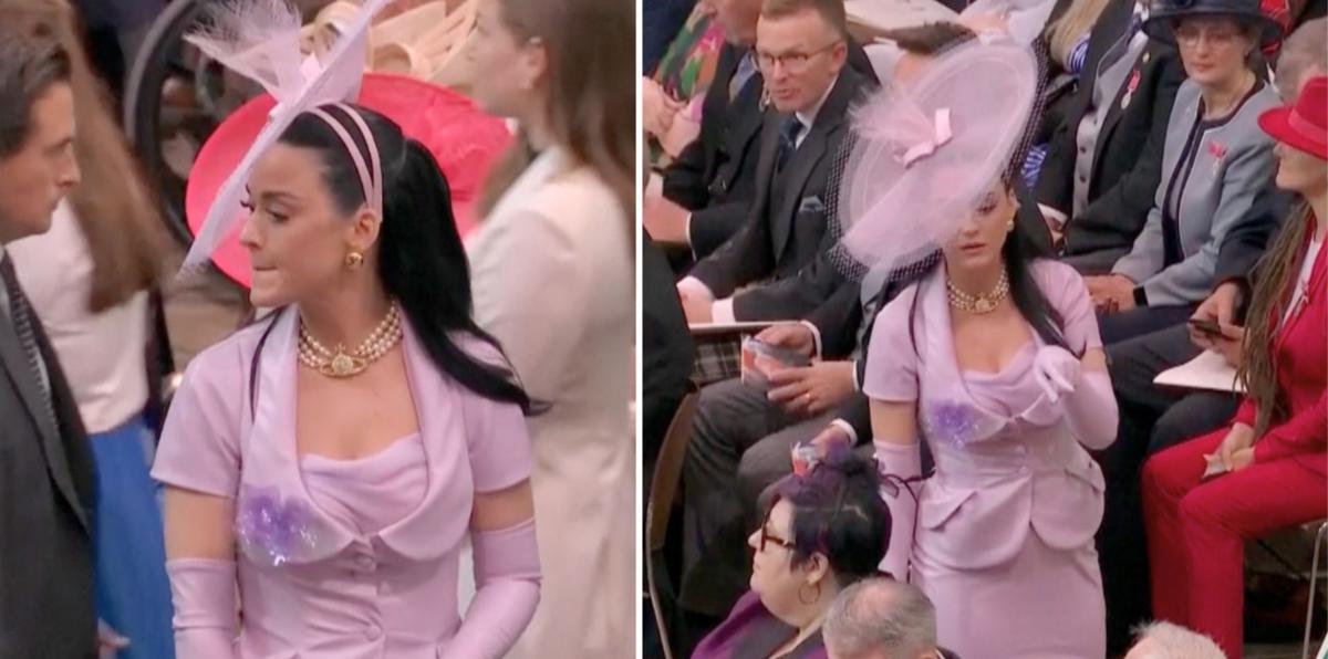 Momento viral: Katy Perry se pierde buscando su silla durante la coronación del rey Charles lll
