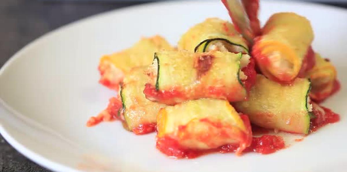 Redeta del día: zucchini lasagna rolls