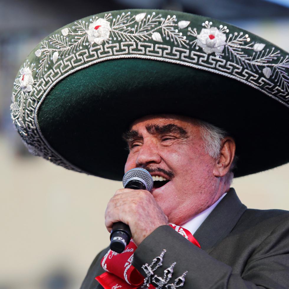 El cantante mexicano, Vicente Fernández murió a los 81 años. EFE/ Francisco Guasco