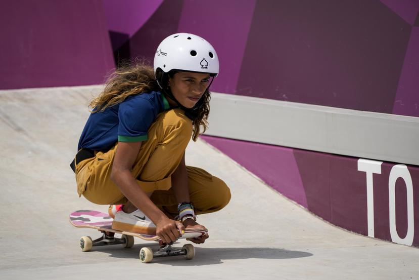 Rayssa Leal, de Brasil, fue una de las competidoras que estuvieron en Tokio en el debut olímpico del skateboarding, disciplina que también estará presente en Los Ángeles 2028.