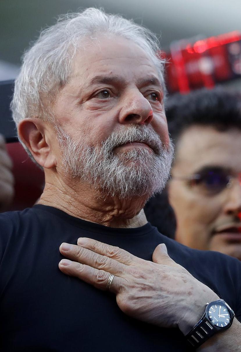 Según el informe de Datafolha, Lula obtendría en la primera vuelta de las presidenciales de octubre entre un 34 y 37%. (AP).