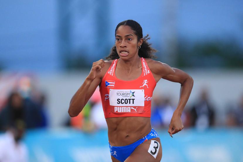 Gabby Scott, especialista en 400 metros.
