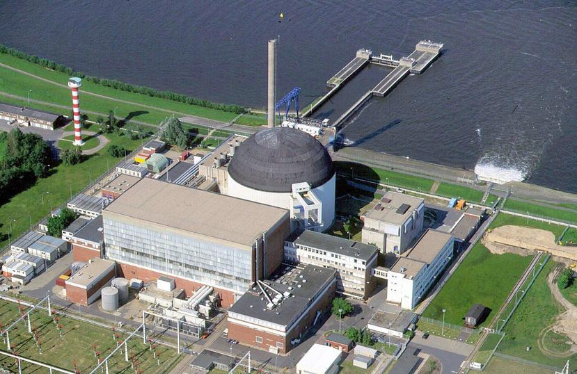 Vista aérea de una planta nuclear en Alemania. (GFR Media)