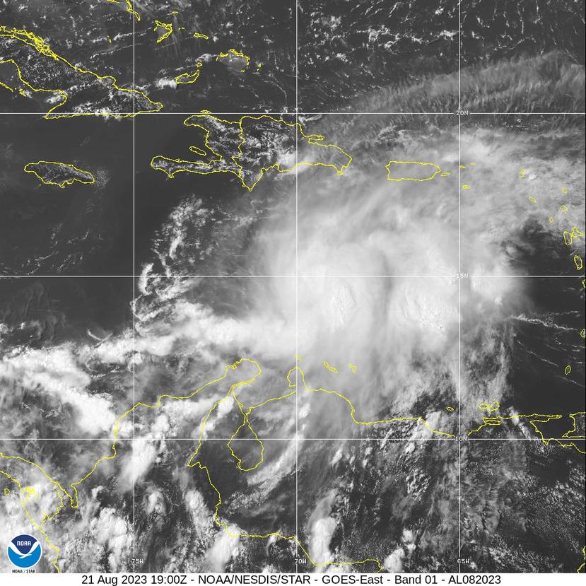 Aunque no afectará directamente a Puerto Rico, la tormenta tropical Franklin dejará en la isla entre dos a cuatro pulgadas de lluvia mayormente en la región sur y este.