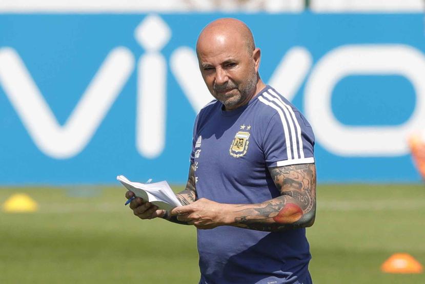 El técnico de Argentina  Jorge Sampaoli. (AP)