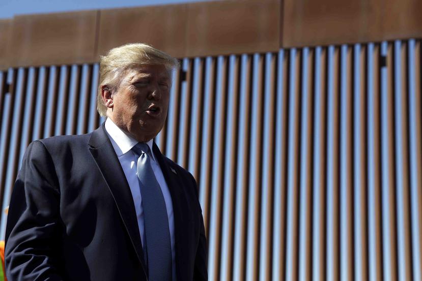 El presidente Trump ha insistido en la construcción de un muro en la frontera entre México y Estados Unidos. (AP)