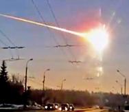 El asteroide Chelyabinsk, que explotó en 2013 sobre cielo ruso tras atravesar la atmósfera, hirió a más de mil personas y dejó grandes daños materiales. (Universidad Urales)