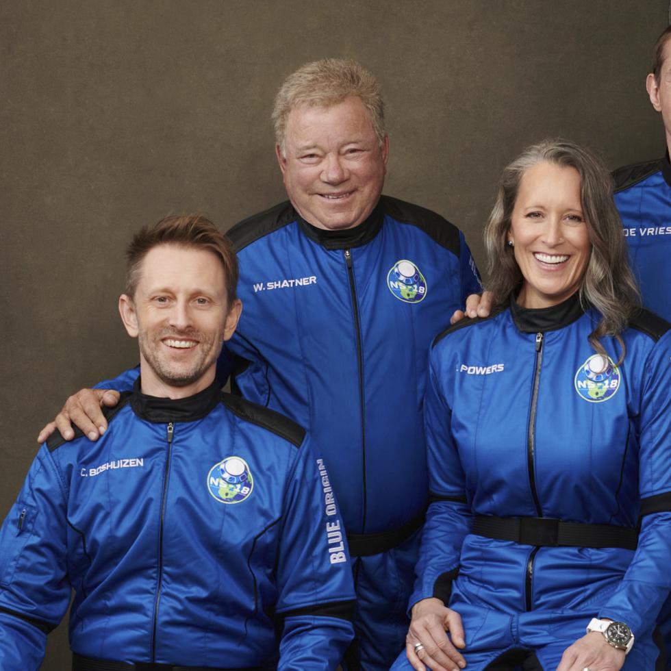 De izquierda a derecha, Chris Boshuizen, William Shatner, Audrey Powers y Glen de Vries.
