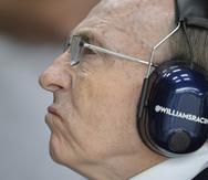 Frank Williams, director de la escudería Williams, durante una sesión de prácticas en el circuito de Spielberg, Austria, el 21 de junio de 2014.