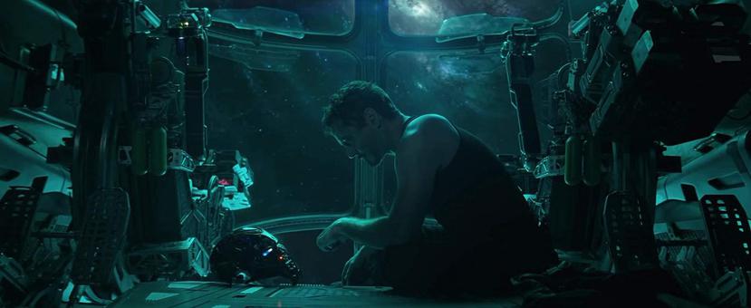 Robert Downey Jr. como Tony Stark (Iron Man) en una escena de la cuarta entrega de Avengers.
