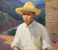 Retrato de jíbaro, realizado por el pintor ponceño Miguel Pou.