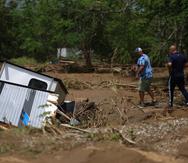 Las imágenes muestran la destrucción que las inundaciones provocadas por el huracán Fiona dejaron en el sector Villa Esperanza en Salinas.