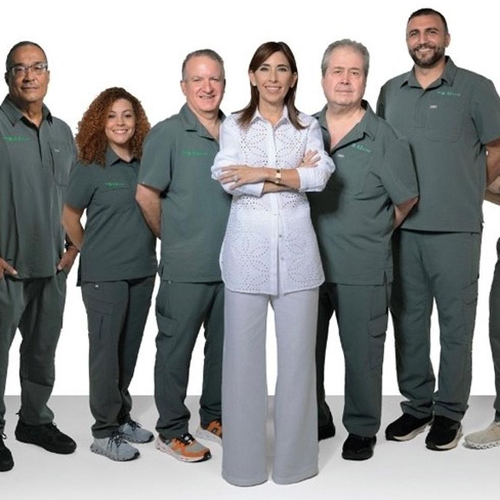 De izquierda a derecha, Dr. Ismael Medina, Dra. Ana Silva, Dr. Francisco Plá, María Criado, Dr. Germán Ramírez, Dr. Hernán Malas y Dra. Stella Rodríguez.