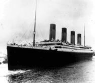 Momento en que el Titanic parte de Inglatera, en abril 10 de 1912, hacia Estados Unidos.