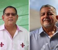 Los alcaldes de Arecibo y Dorado, Carlos Ramírez Irizarry (der.) y Carlos López Rivera.