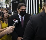 El exalcalde de Trujillo Alto, José Luis Cruz Cruz, sale de la vista de sentencia llevada a cabo en el Tribunal Federal, en Hato Rey.