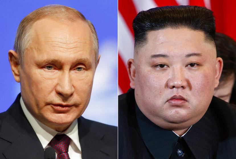 Vladímir Putin (i) y Kim Jong-un (d) se reunirán el próximo 25 de abril en Rusia. (AP)
