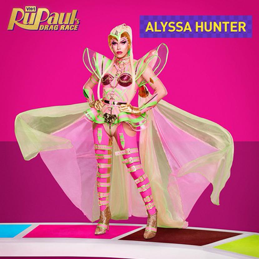 The drag queen Alyssa Hunter to participate in the popular show "RuPaul's Drag Race" which will begin on January 7, 2022 on VH1.