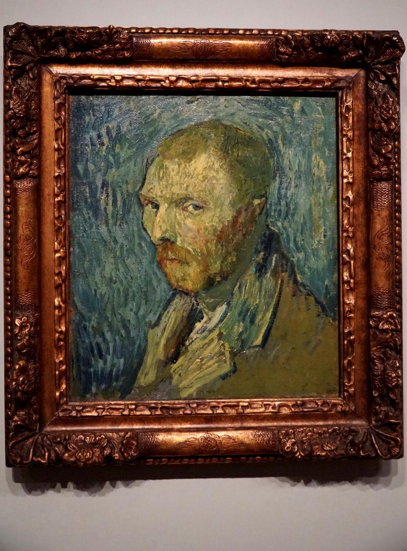 Vista de un autorretrato, obra del artista neerlandés Vincent van Gogh.
