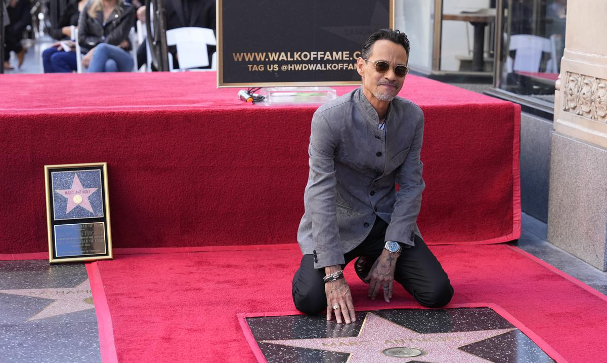 Marc Anthony received a star on the Hollywood Walk of Fame today | Kumneger  Media